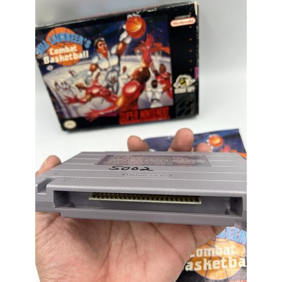 SNES Games - Bill Lambeer's Combat Basketball - Excellent Condition - Picture 9 of 14